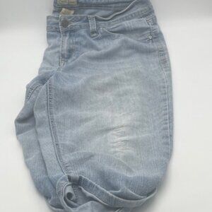 Earl Jeans Women's Boyfriend Jeans Cuffed Hem in Light Blue, Size 12